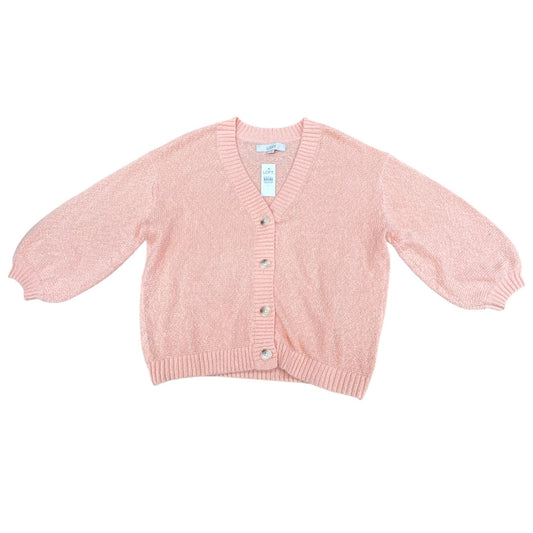 Sweater Cardigan By Loft In Coral, Size:L