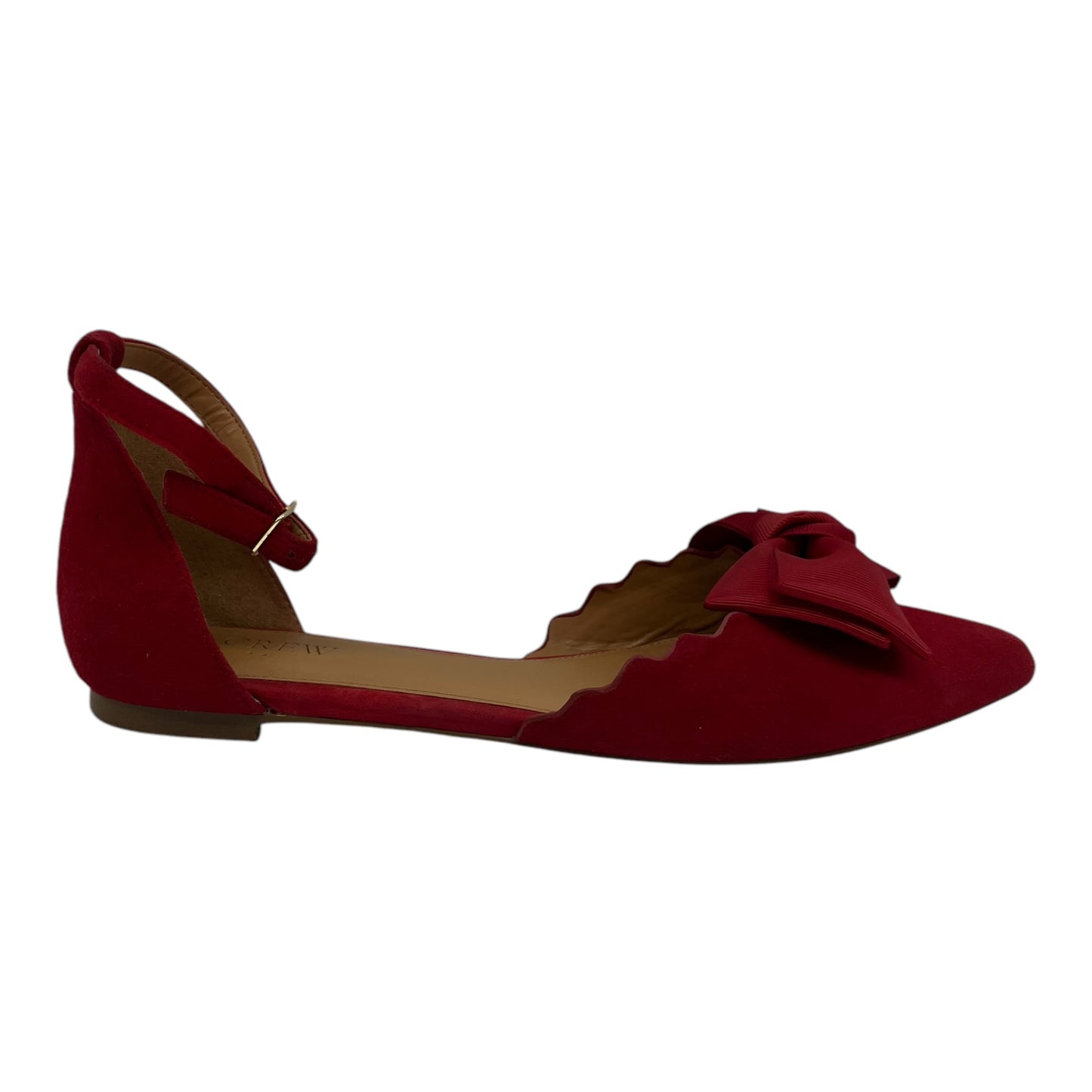 Shoes Flats By J. Crew In Red, Size:8.5