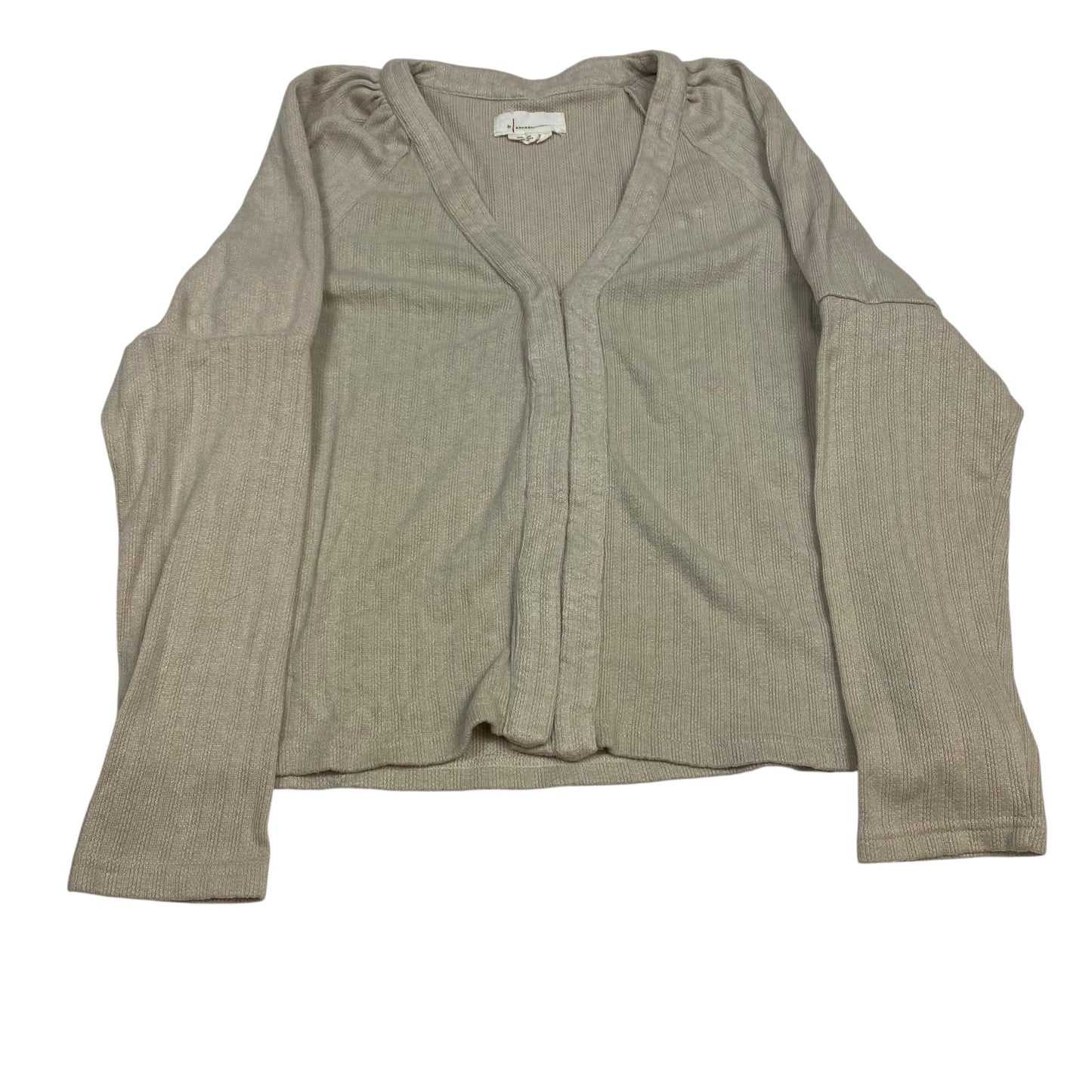 Top Ls By Anthropologie In Tan, Size:Xl