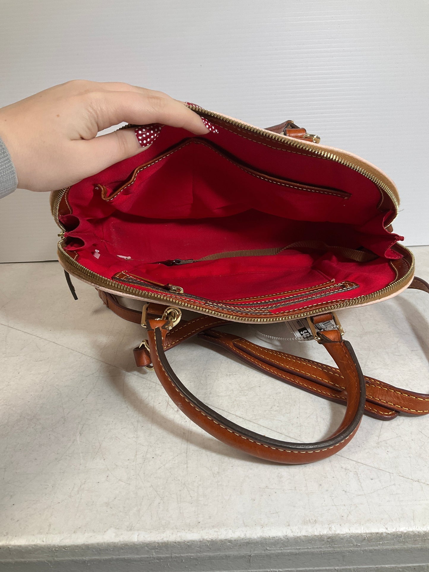 Handbag Designer By Dooney And Bourke In Pink, Size:Medium