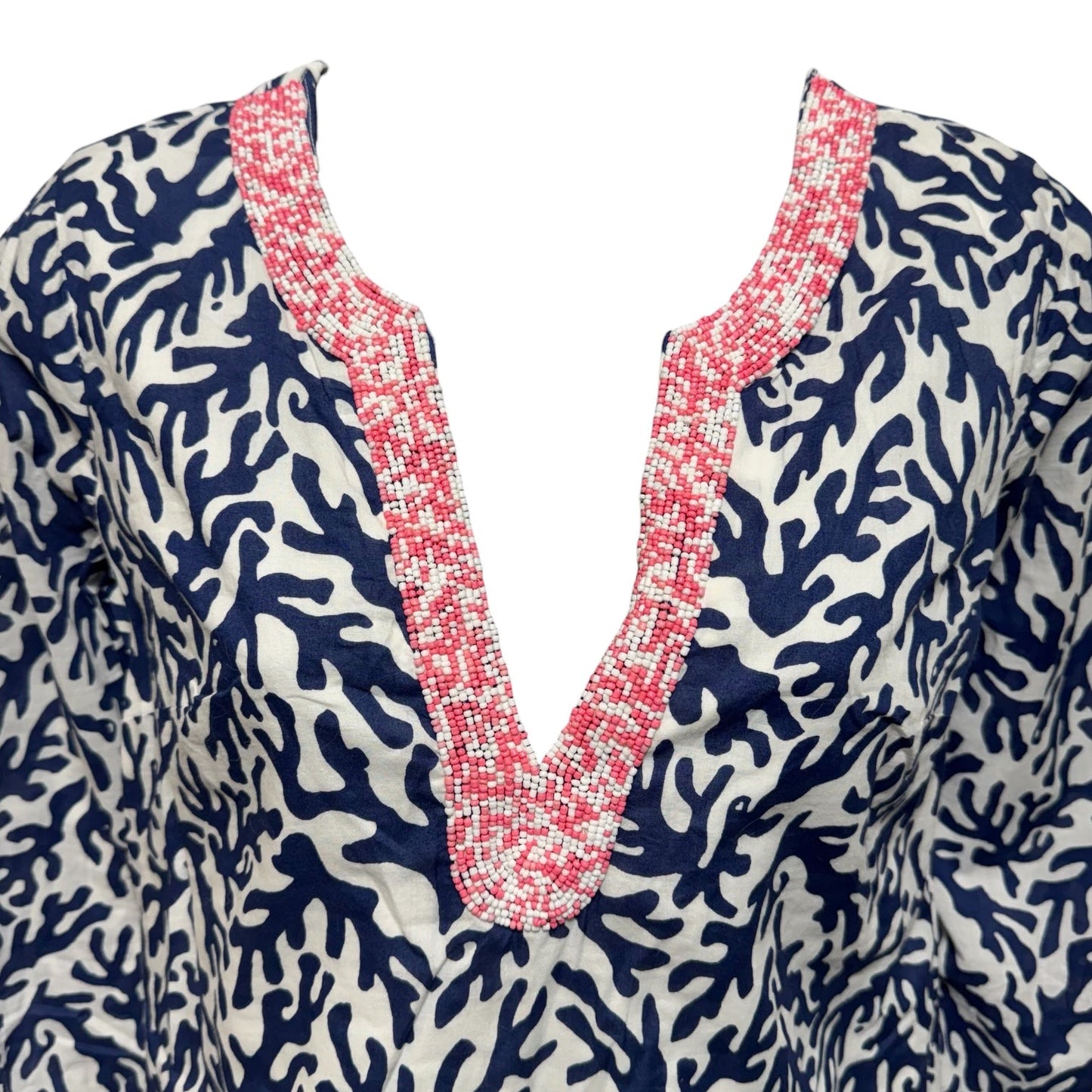 Courtney Tunic Dress Designer By Lilly Pulitzer In Bright Navy Treasure, Size: Xs