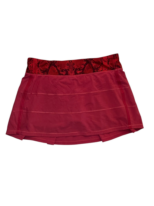 Athletic Skort By Lululemon In Red, Size:M