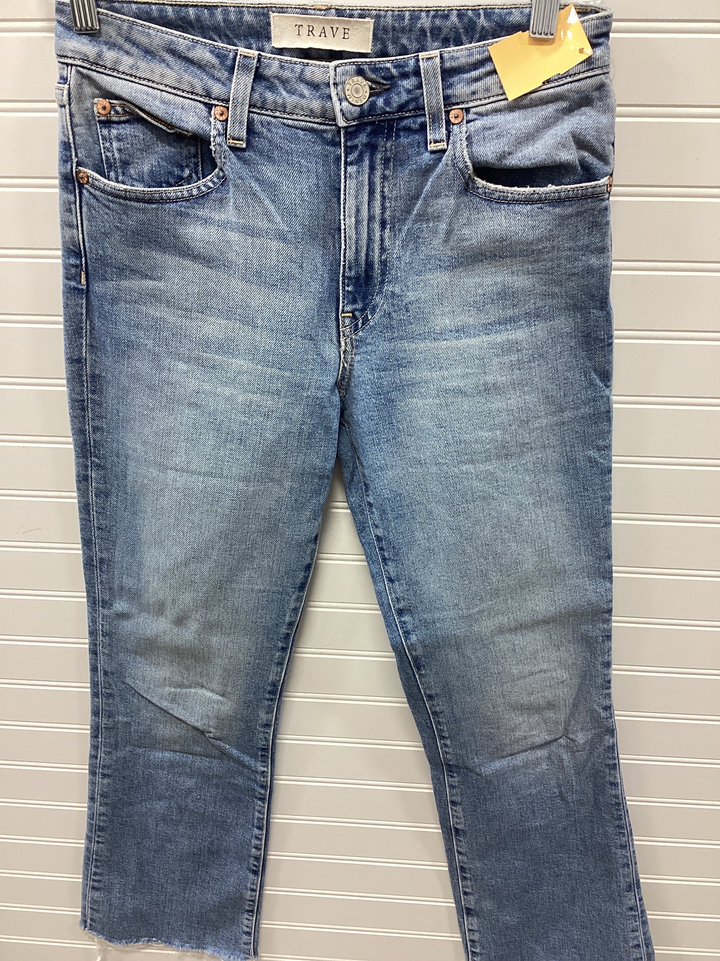 Jeans Cropped By Cmb In Blue Denim, Size:2