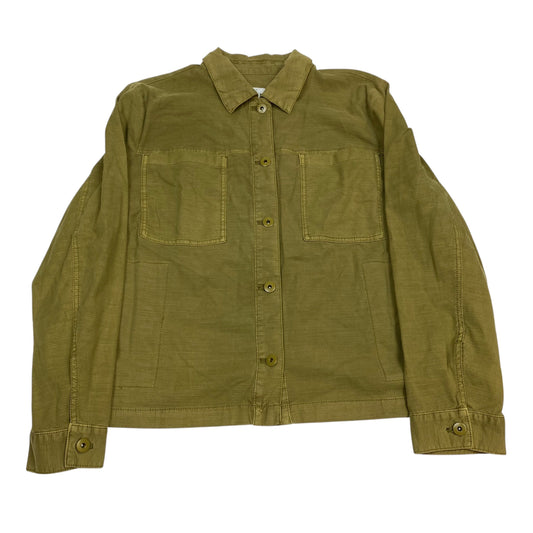 Jacket Shirt By J. Jill In Green, Size:L