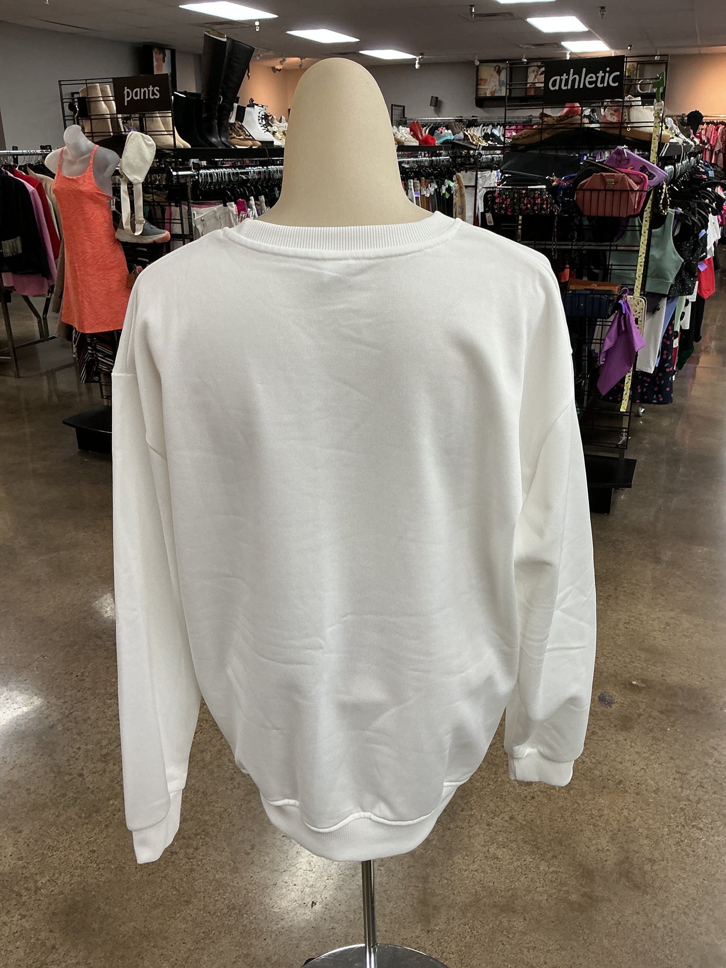 Top Ls By Clothes Mentor In White, Size:M