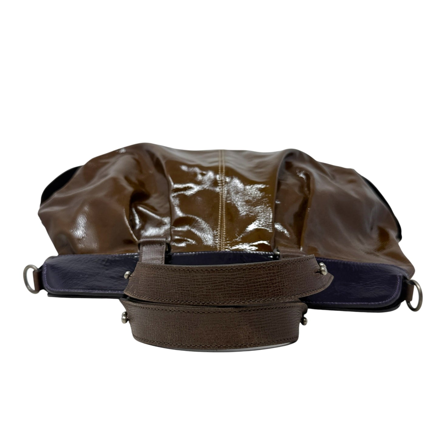 Patent Leather Balloon Bag Designer By Marni, Size: Large