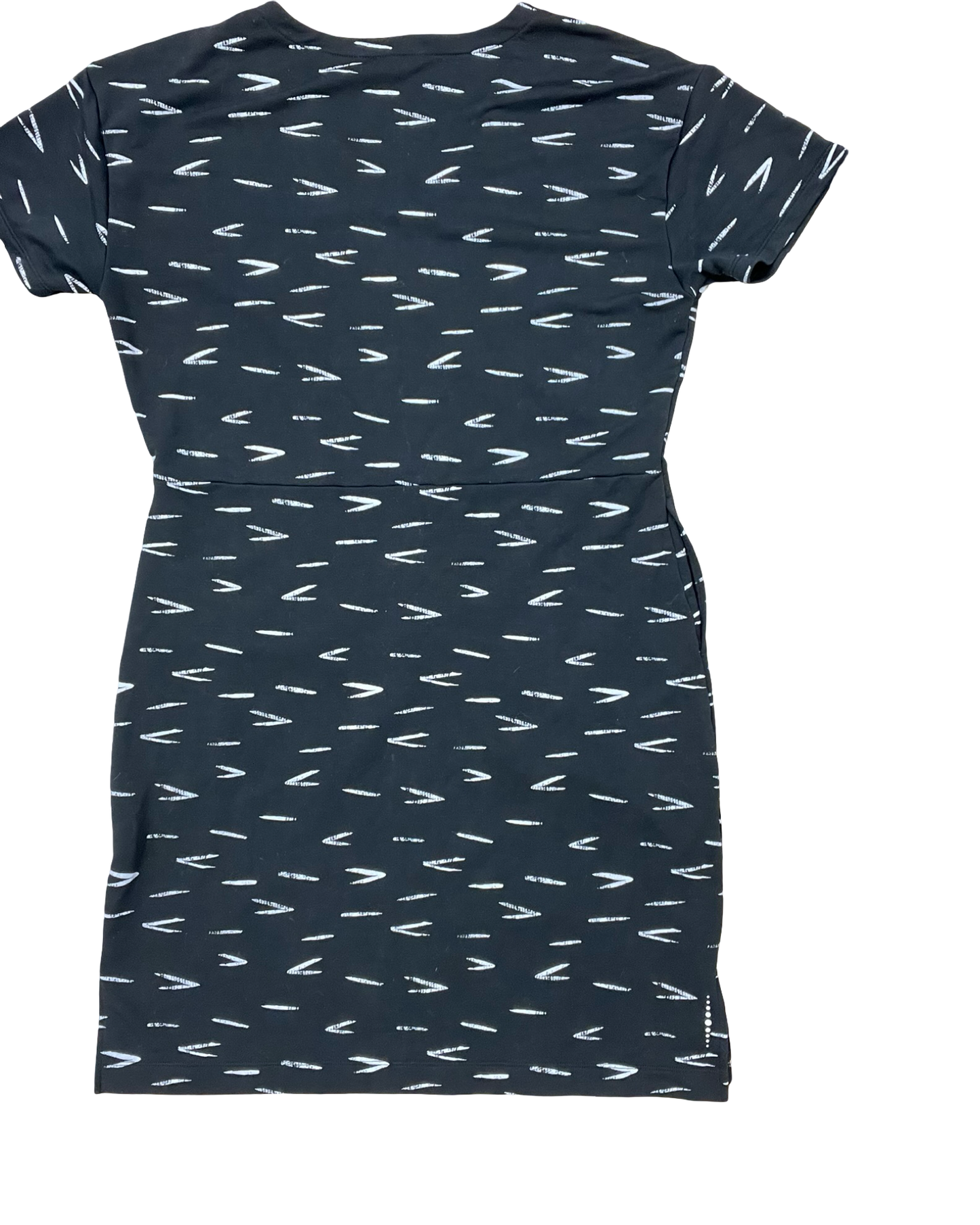 Dress Casual Midi By Title Nine In Black & Grey, Size:L