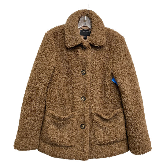 Coat Faux Fur & Sherpa By Bernardo In Brown, Size:Xs