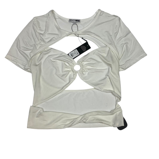 Top Ss By Fashion Nova In Cream, Size:1X