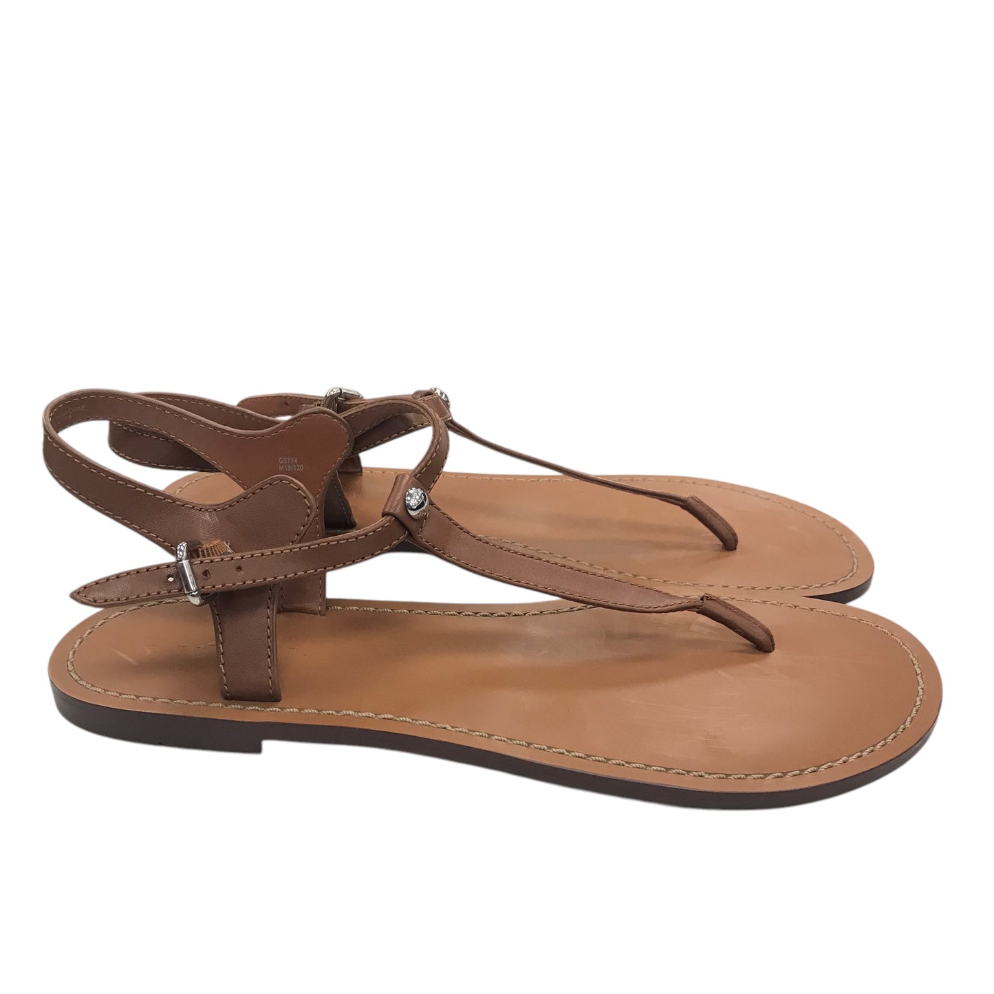 Sandals Designer By Coach In Brown, Size:10