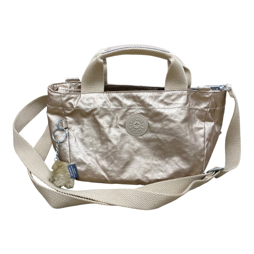 Handbag By Kipling In Gold, Size:Small