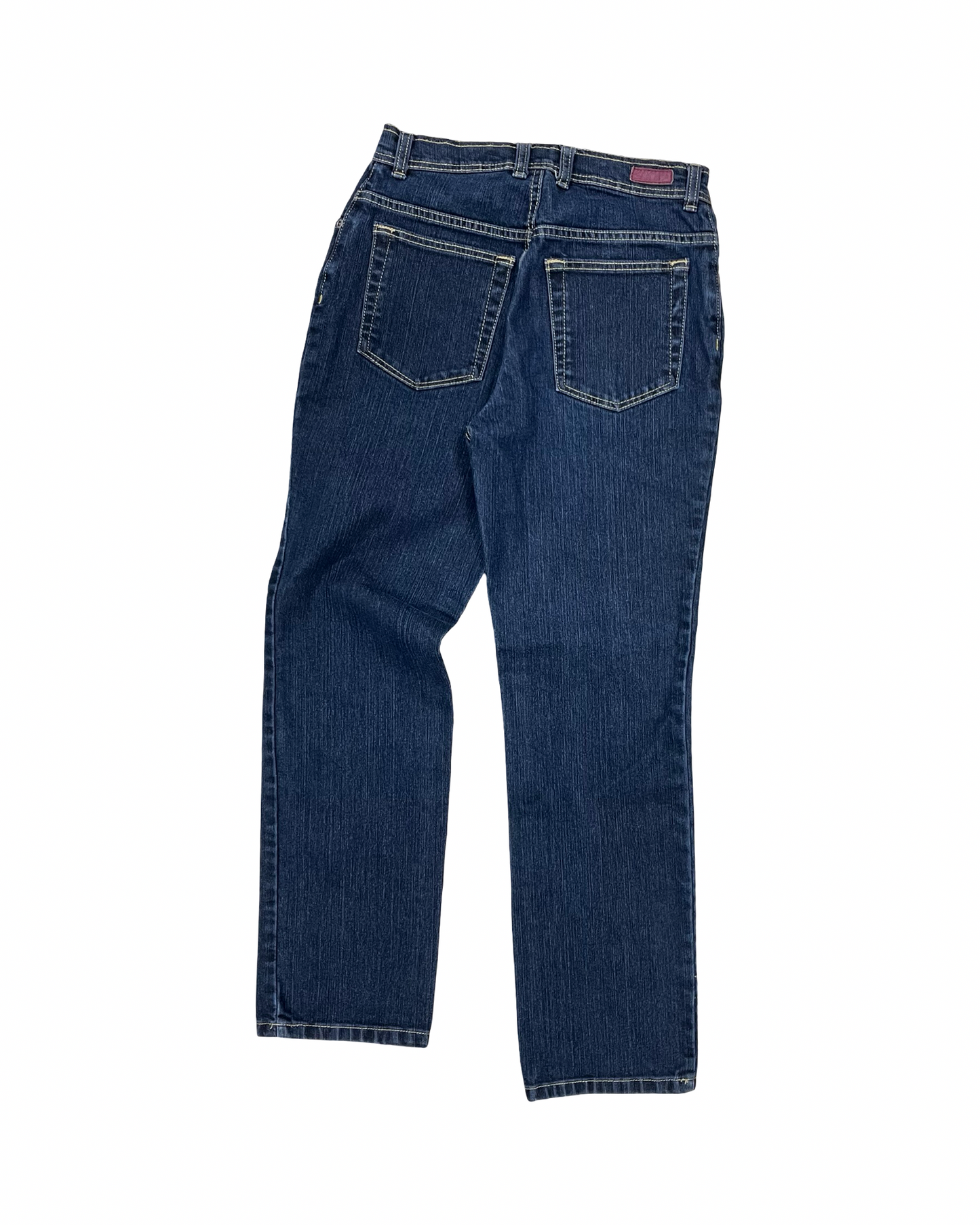 Jeans Straight By Gloria Vanderbilt In Blue Denim, Size:6P