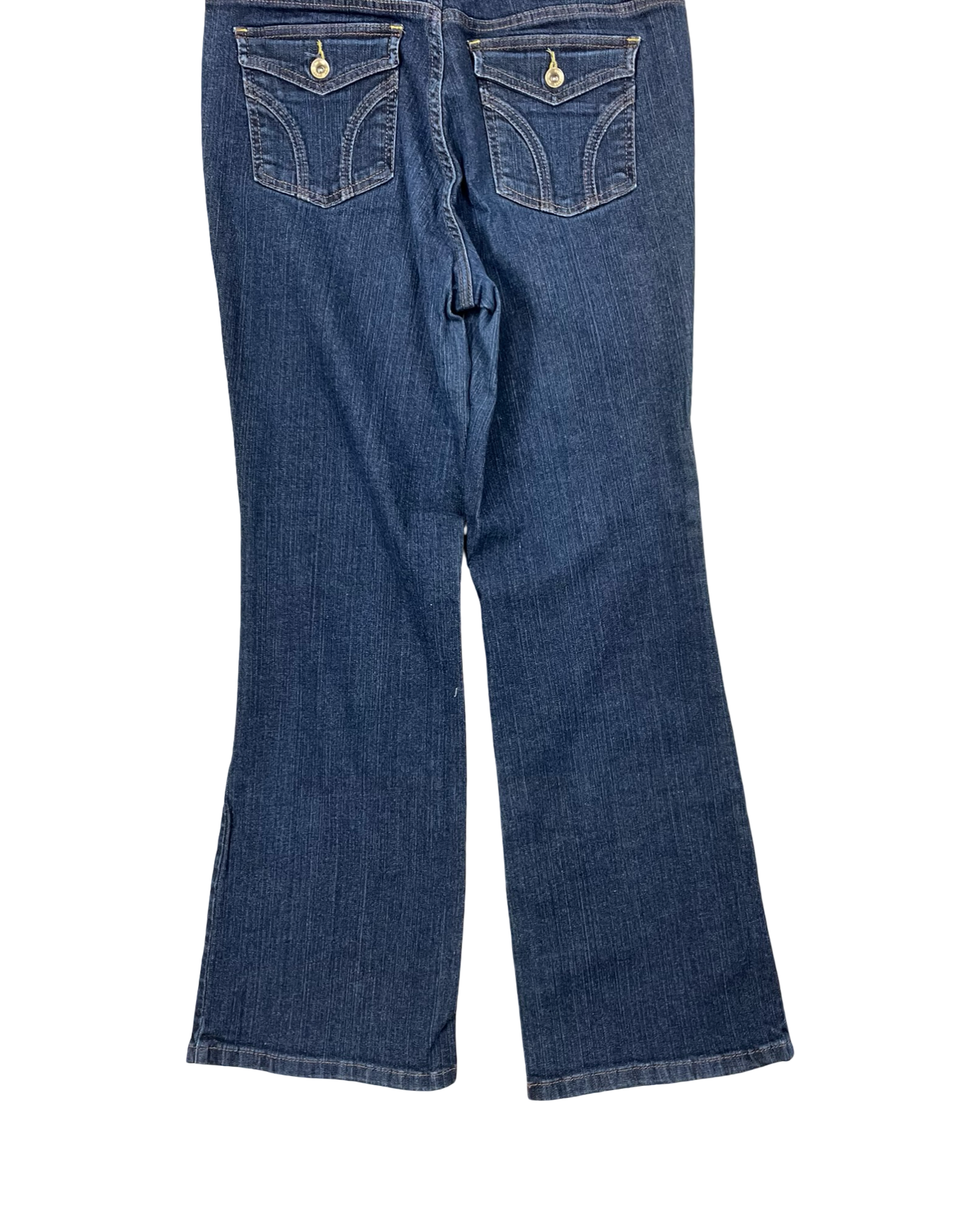 Jeans Boot Cut By Dkny In Blue Denim, Size:14