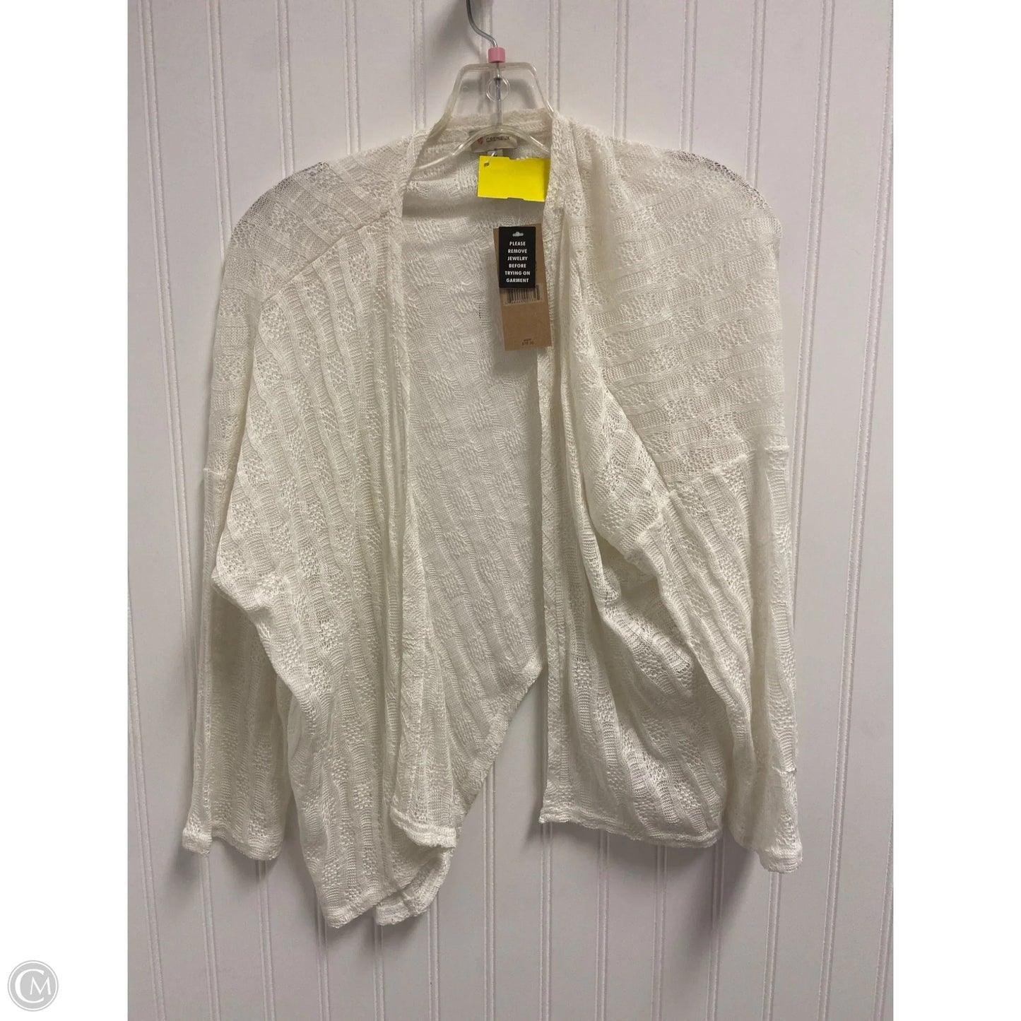 Sweater Cardigan By Cremieux In Cream, Size: M