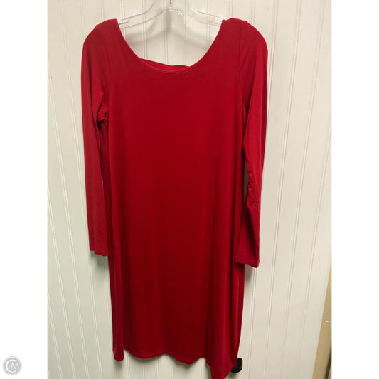 Dress Casual Midi By Eileen Fisher In Red, Size: S
