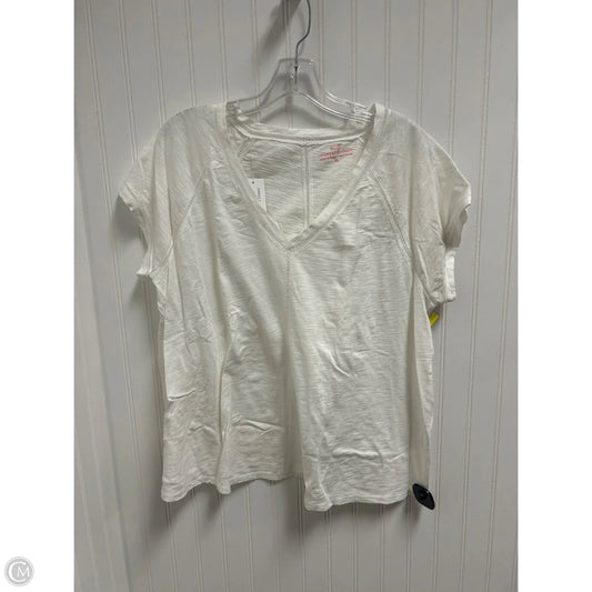 Top Short Sleeve By Vineyard Vines In White, Size: Xl