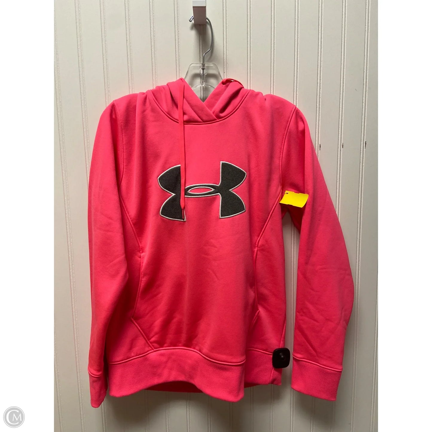 Sweatshirt Hoodie By Under Armour In Pink, Size: M
