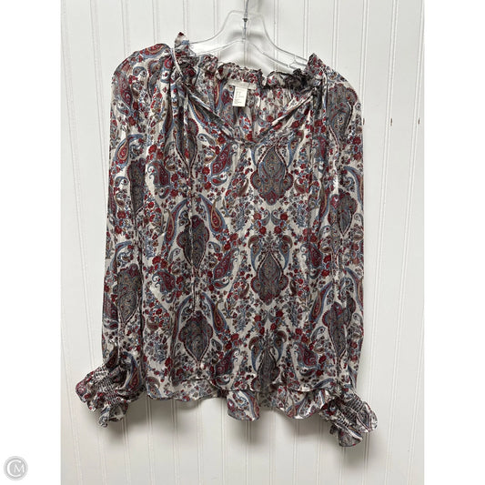 Top Long Sleeve By H&m In Multi-colored, Size: Xs