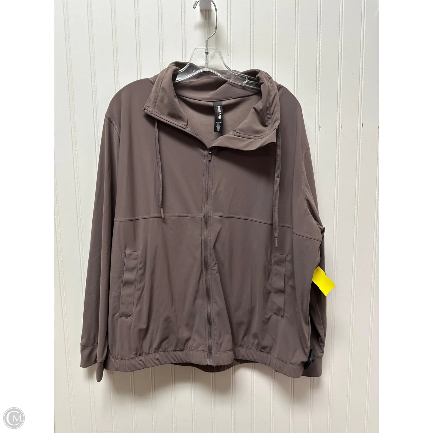 Jacket Windbreaker By Kirkland In Taupe, Size: Xl