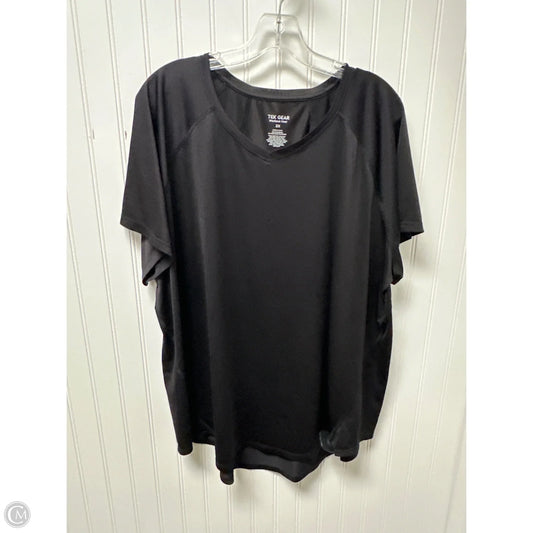 Athletic Top Short Sleeve By Tek Gear In Black, Size: 3x