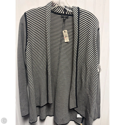 Sweater Cardigan By Talbots In Black & White, Size: Sp