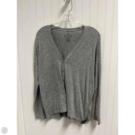 Sweater Cardigan By American Eagle In Grey, Size: M