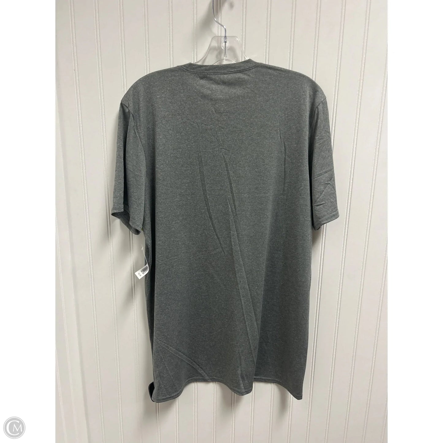 Top Short Sleeve By Majestic In Grey, Size: L