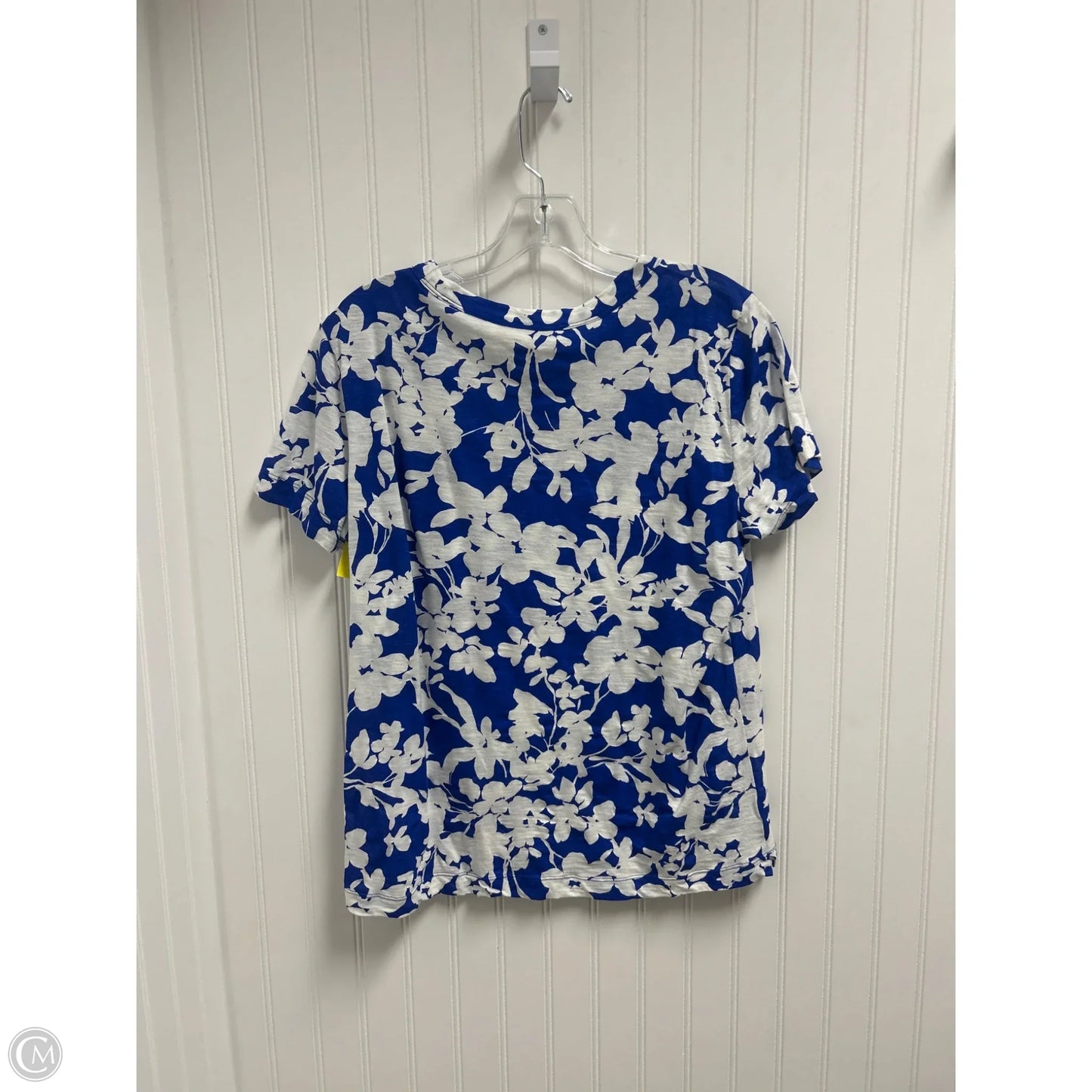 Top Short Sleeve By Loft In Floral Print, Size: M
