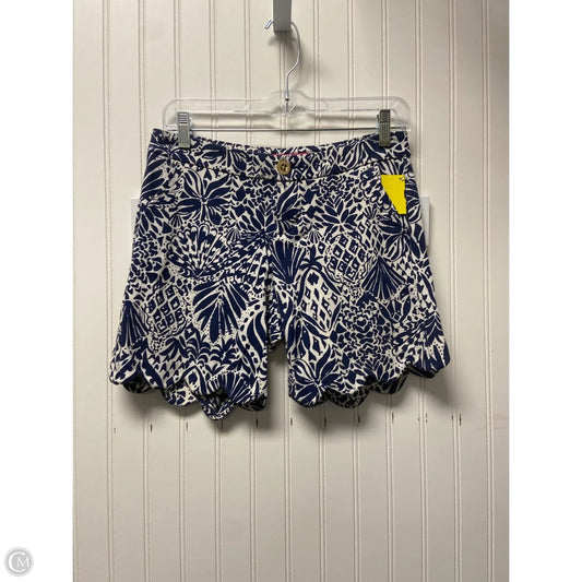 Shorts Designer By Lilly Pulitzer In Blue & White, Size: 0