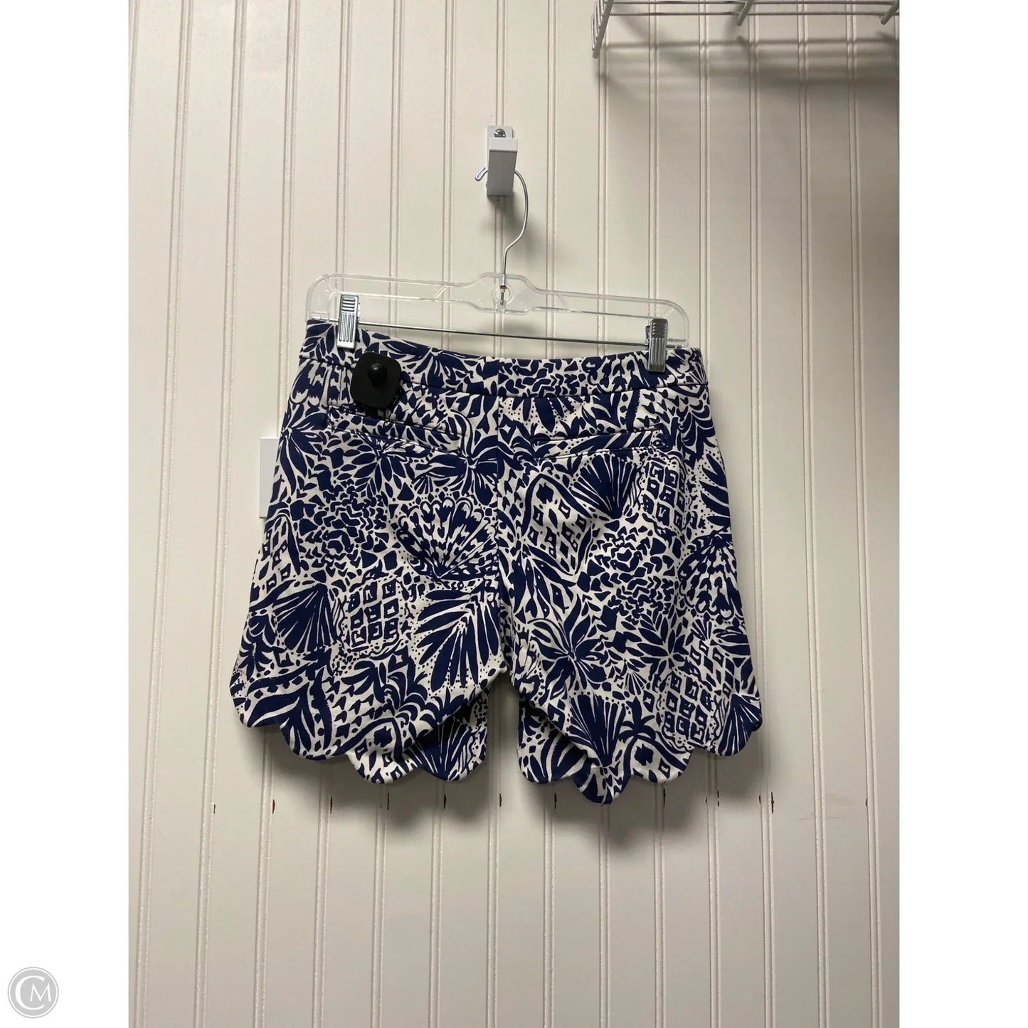Shorts Designer By Lilly Pulitzer In Blue & White, Size: 0