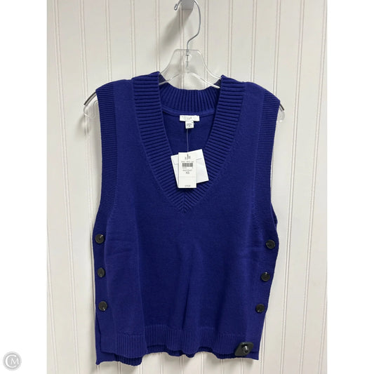 Vest Sweater By J. Jill In Purple, Size: Xs