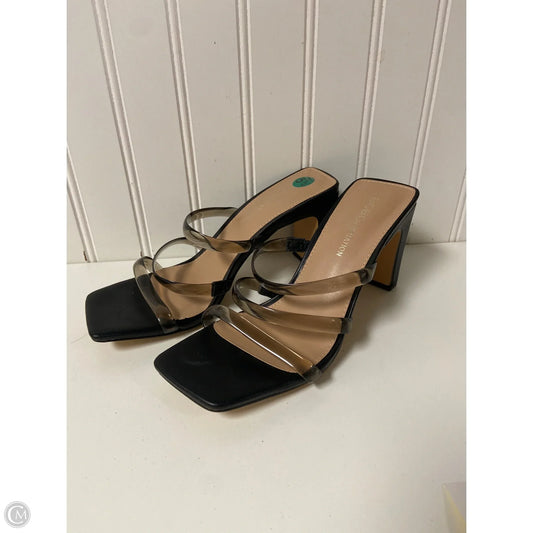 Sandals Heels Block By Bcbgeneration In Black, Size: 5.5