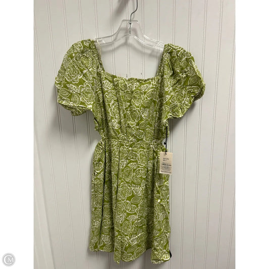 Dress Casual Short By Sincerely Jules In Green & Tan, Size: S