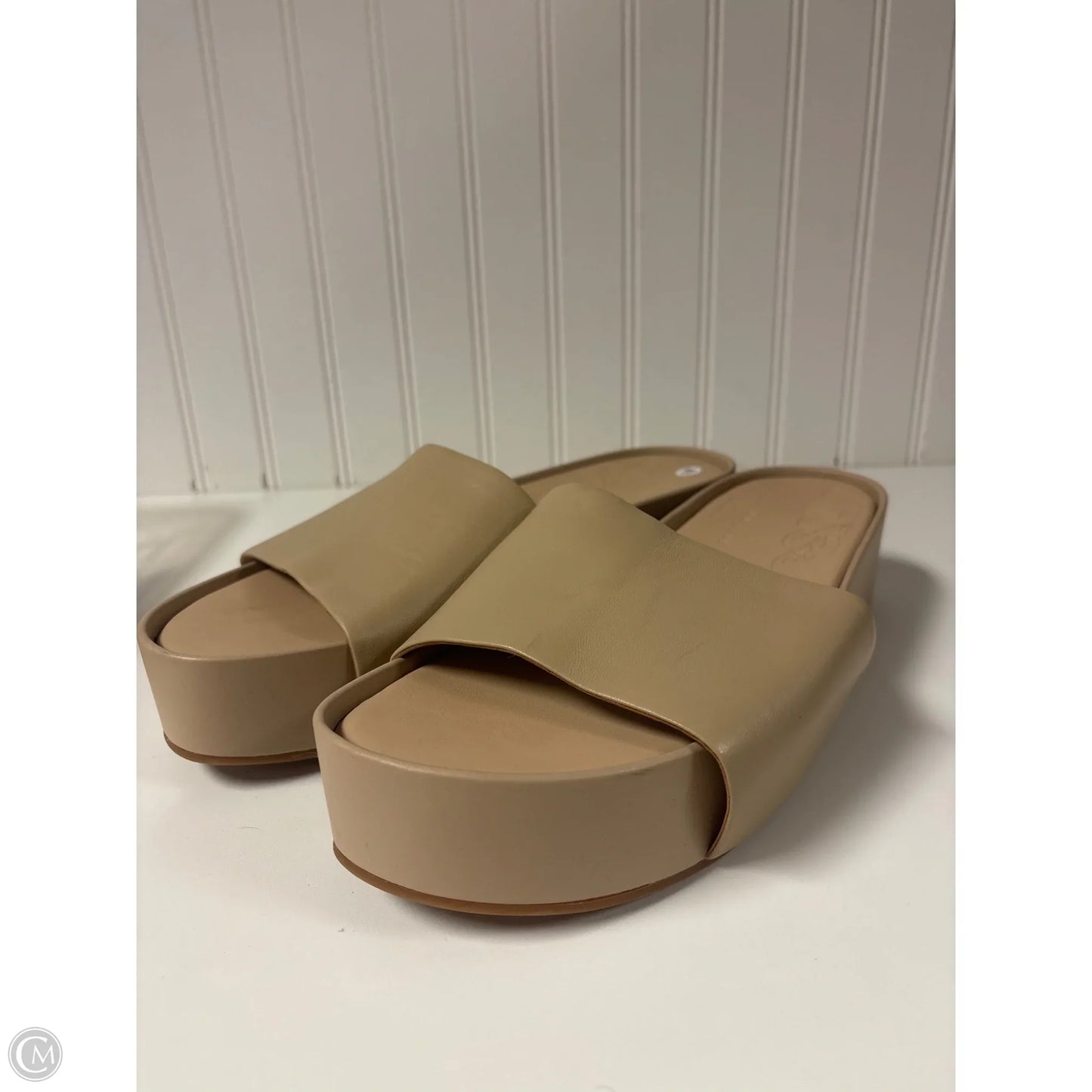 Sandals Heels Platform By Gianni Bini In Beige, Size: 11