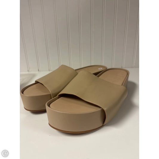 Sandals Heels Platform By Gianni Bini In Beige, Size: 11