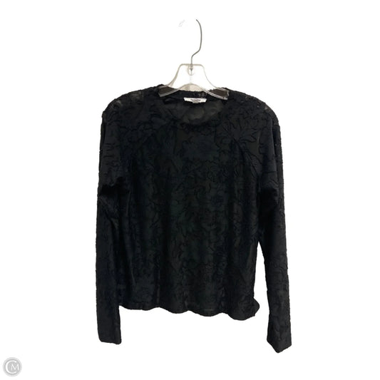 Top Long Sleeve By Splendid In Black, Size: S