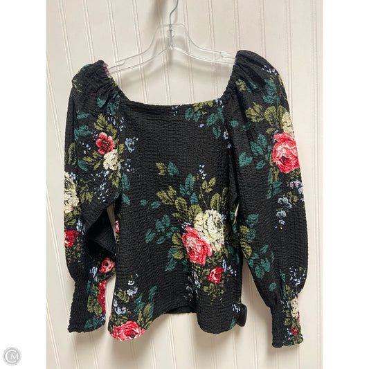 Top Long Sleeve By Loft In Black, Size: Sp