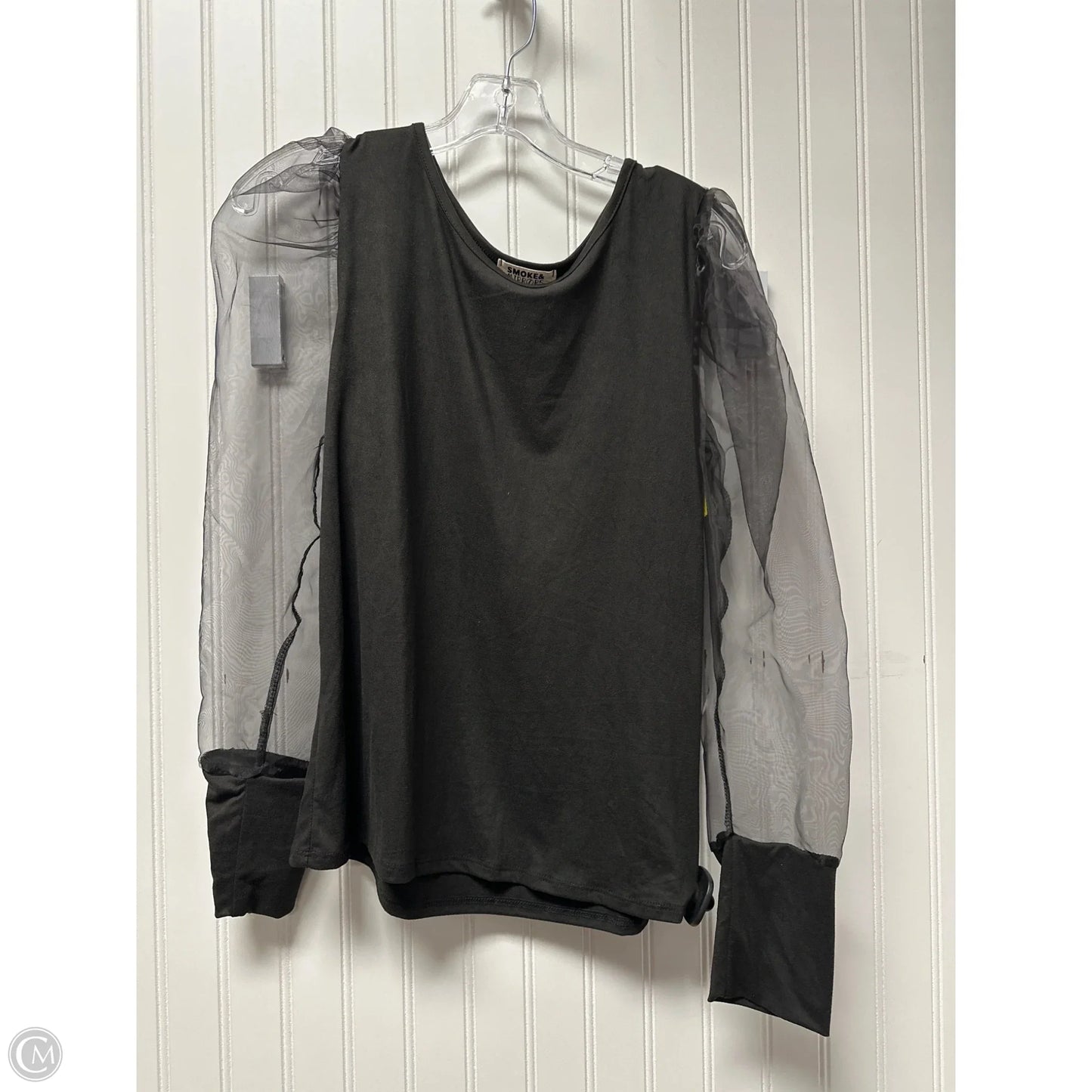 Top Long Sleeve By Clothes Mentor In Black, Size: M