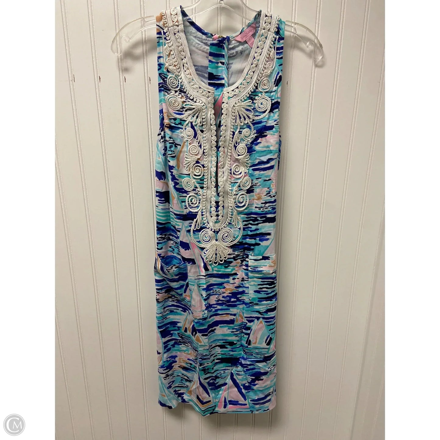 Dress Designer By Lilly Pulitzer In Blue & White, Size: Xs