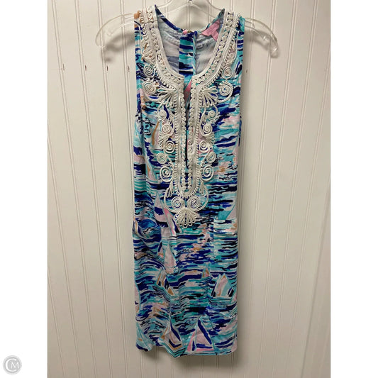 Dress Designer By Lilly Pulitzer In Blue & White, Size: Xs