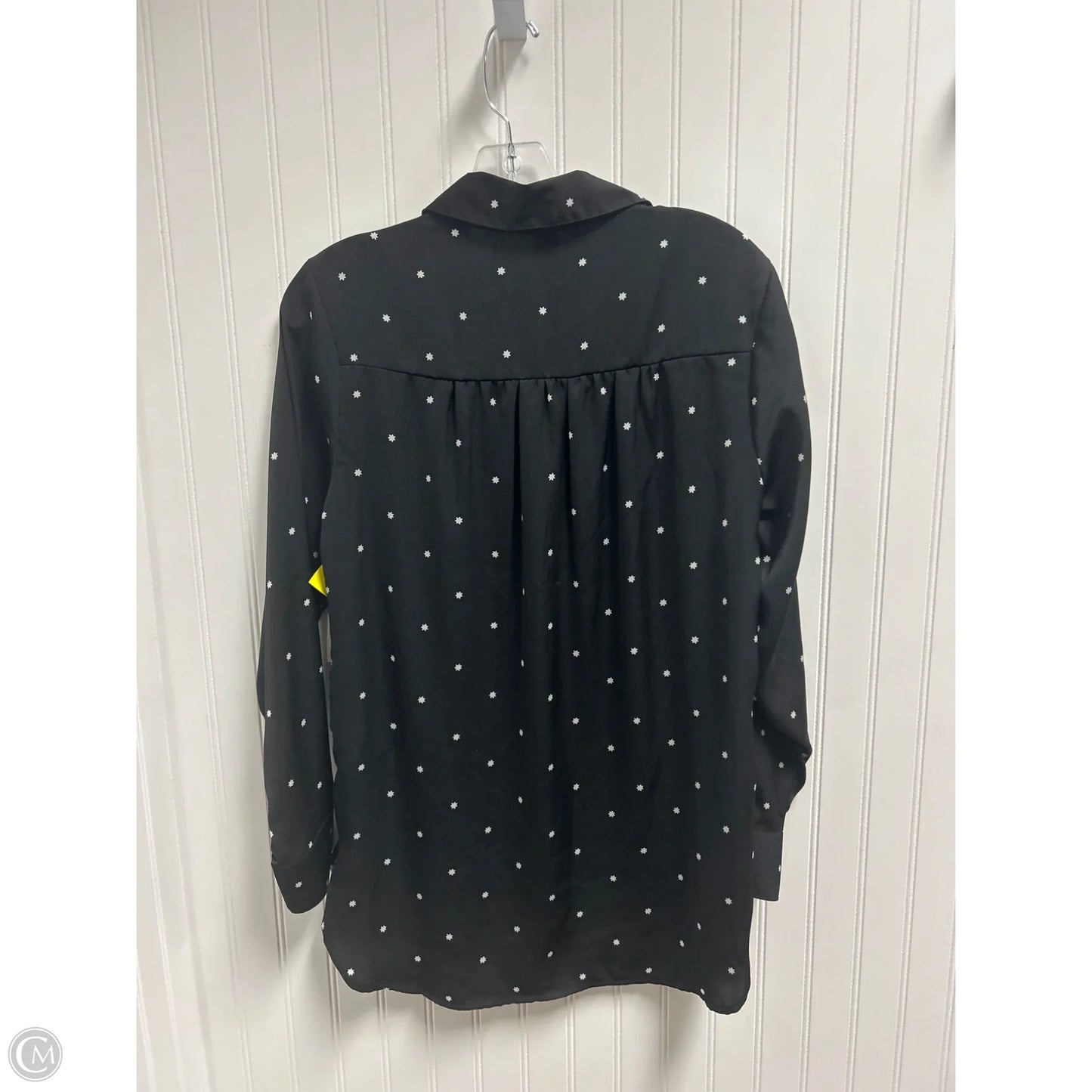 Top Long Sleeve By Old Navy In Black & White, Size: M