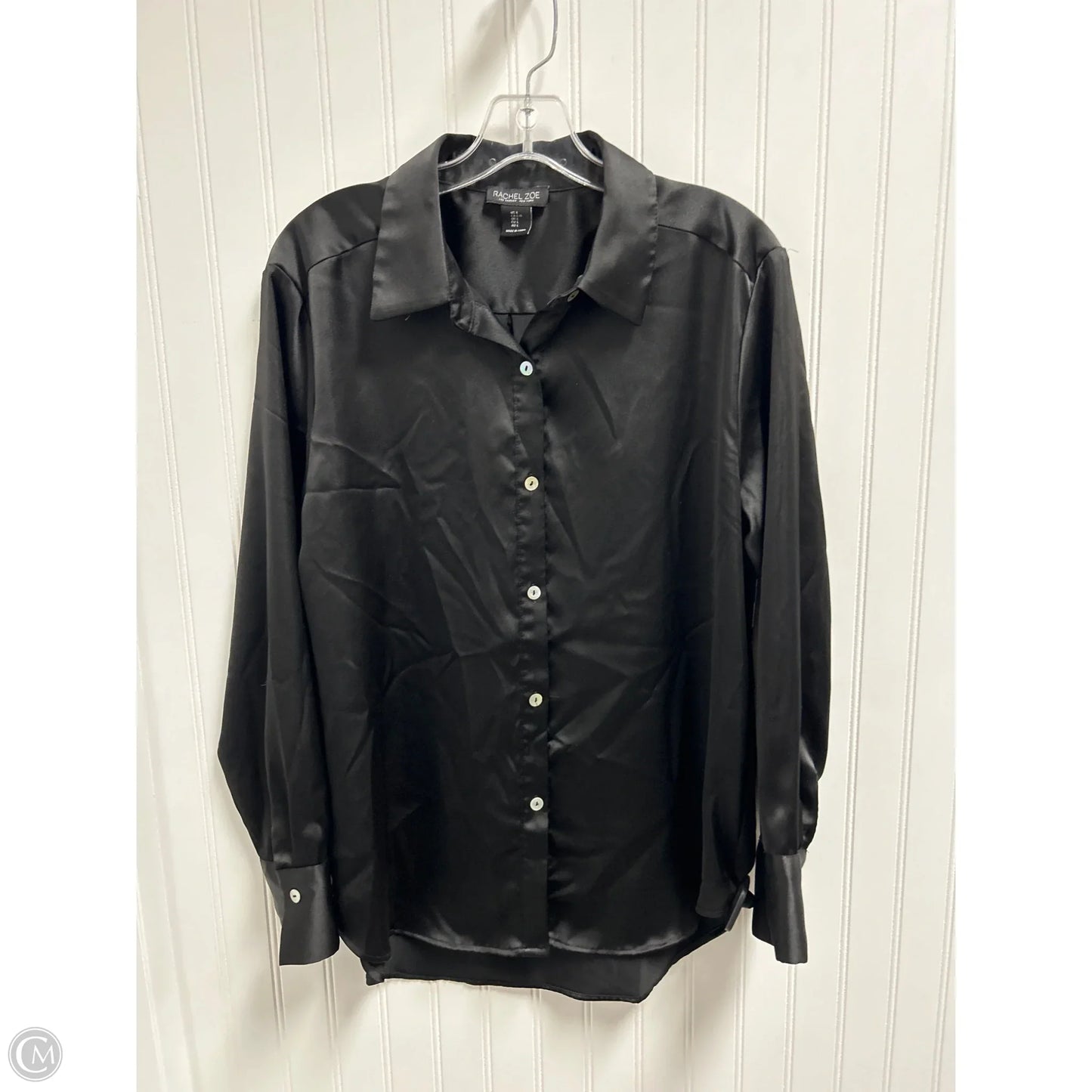 Top Long Sleeve By Rachel Zoe In Black, Size: L
