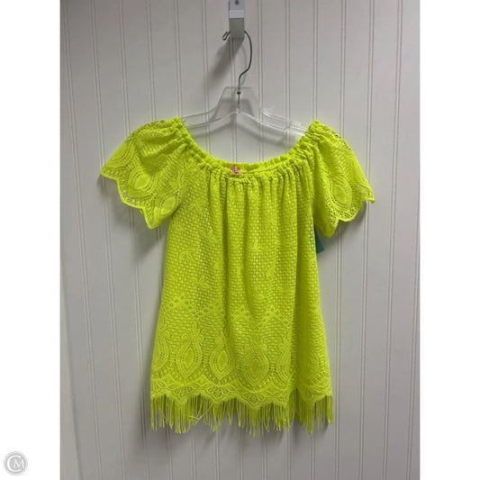 Top Sleeveless Designer By Lilly Pulitzer In Yellow, Size: Xs