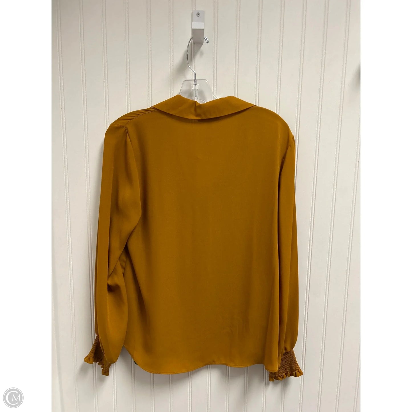 Top Long Sleeve By Gibson And Latimer In Gold, Size: M