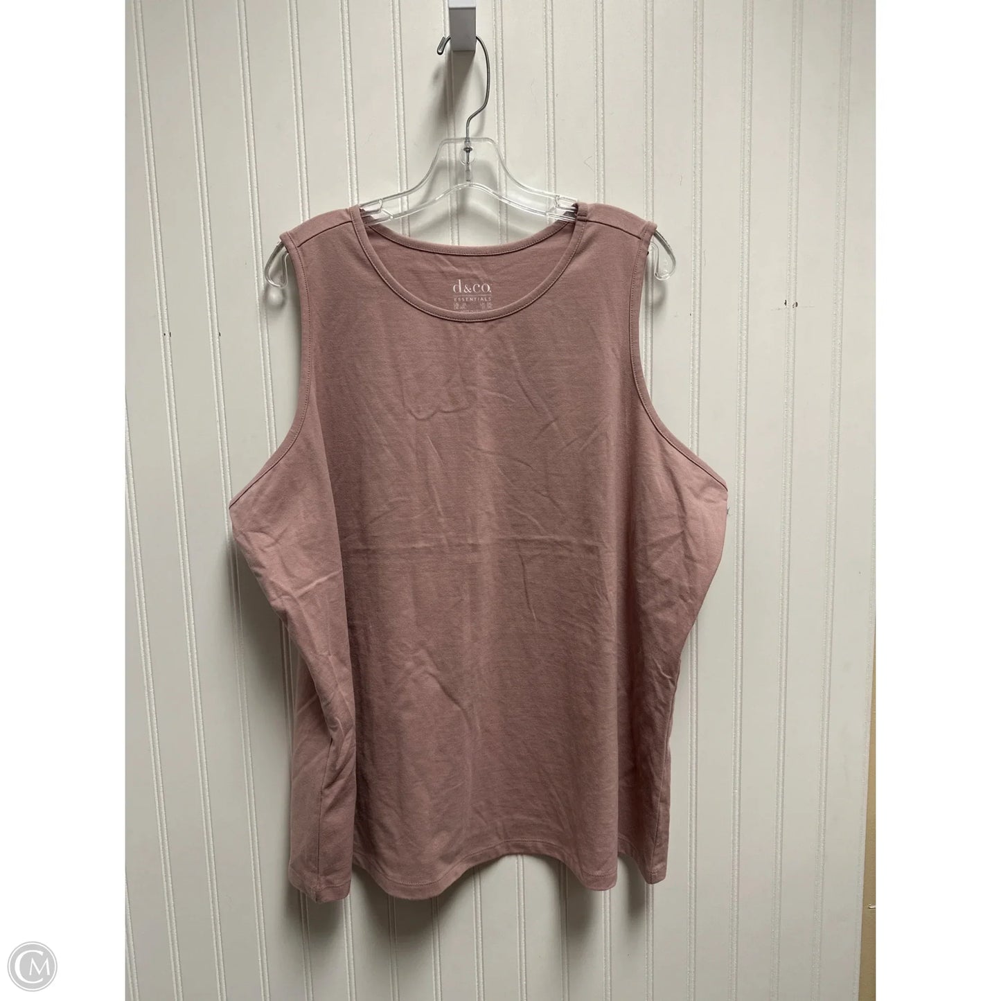 Tank Top By D&co. In Mauve, Size: 2x