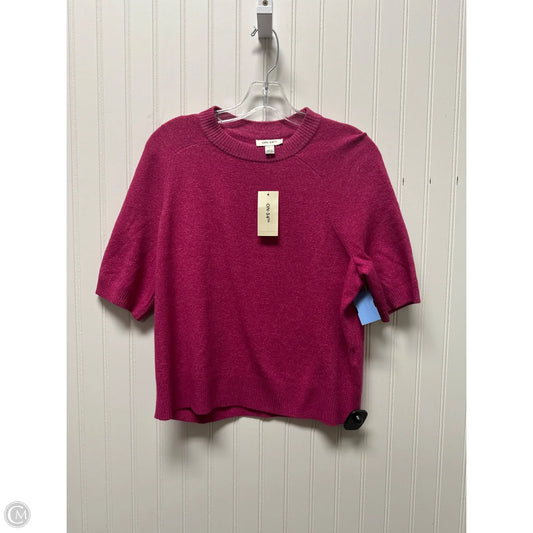 Sweater Short Sleeve By On 34th In Pink, Size: L