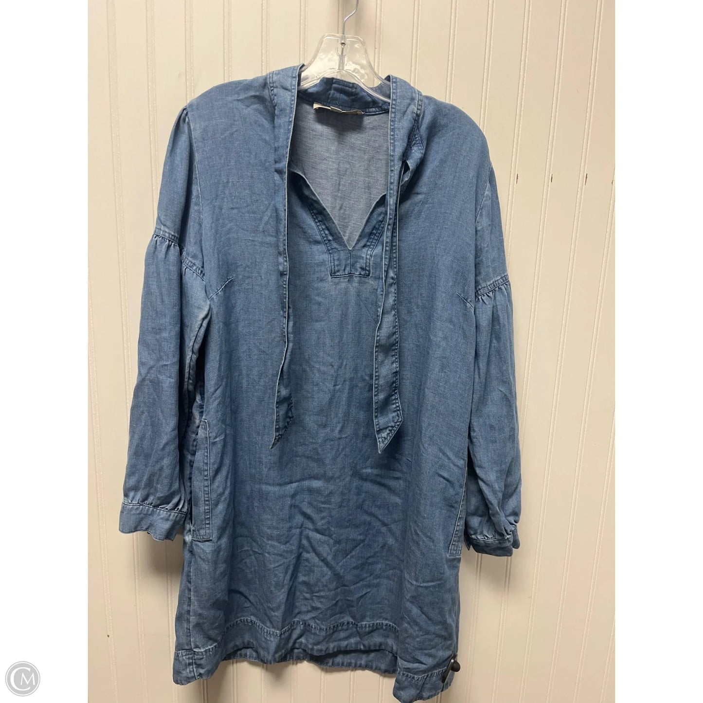 Dress Casual Short By Loft In Blue Denim, Size: M