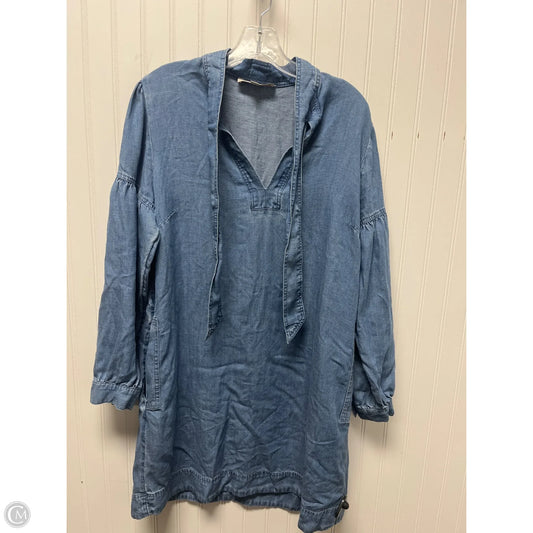 Dress Casual Short By Loft In Blue Denim, Size: M