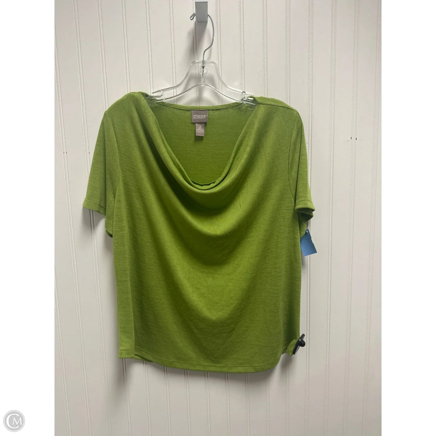 Top Short Sleeve By Chicos In Green, Size: L