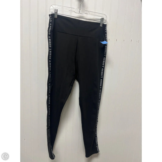 Athletic Leggings By Guess In Black, Size: L